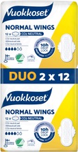 Vuokkoset Normal Wings Duo Ohutside 2X12 Kpl