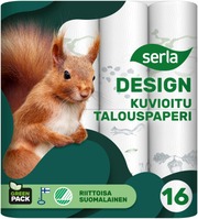 Serla Design Talouspaperi 16Rl Kuvioitu (6414301029334)