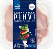 Kotimaista Kanan Fileepihvi Maustamaton 530G (6414893501508)