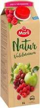 Marli Natur Rypäle-Omena-Vadelmatäysmehu 100% 1L (6415130041757)