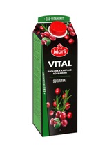 Marli Vital Puolukka-Karpalo-Rosmariini Mehujuoma, E– Ja C-Vitamiinit 1 L (6415130086376)