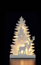 House Siluettikoriste Winter Forest 35 Cm (6415160125571)