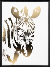 Taulu Kultainen Seepra 45X60cm (6415160299715)