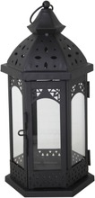 House Lyhty Arvid 14X12x28cm Musta Metalli (6415160303993)