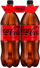 2-Pack Coca-Cola Zero Sugar Virvoitusjuoma Muovipullo 1,5 L (6415600502108)