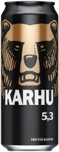 1X Karhu Lager Olut 5,3% Tölkki 0,5 L (6415600544528)