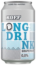 Koff Long Drink Grapefruit Alkoholiton Lonkero 0 % Tölkki 0,33 L (6415600563291)