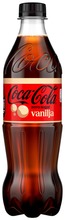 Coca-Cola Zero Sugar Vanilja Kasviuutejuoma Muovipullo0,5 L (6415600563697)