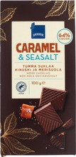 Rainbow 100G Tummasuklaa Kinuski-Merisuola (6415711425563)