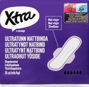 Siivellinen Ultraohut Yöside, Yksittäispakattu Pe-Kalvoon. (6415711693726)