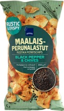 Maalaisperunalastut, Mustapippuri Ja Ruohosipuli (6415712003470)