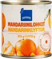 Rainbow 312G/175G Mandariinilohkot Sokeriliemessä (6415712501464)