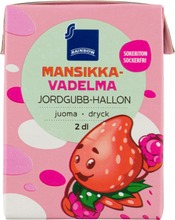 Rainbow 2Dl Sokeriton Mansikka-Vadelmajuoma (6415712503826)