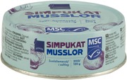 Rainbow 200/120G Simpukat Suolaliemessä (6415712900908)