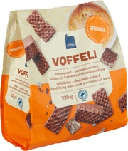Suklaalla Kuorrutetut Vohvelikeksipalat - Suklaan- Ja Toffeenmakuinen Kreemitäyte (6415715930834)