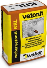 Weber Vetonit Krl 4.0 Käsirappauslaasti Täyttö 25 Kg (6415910029609)