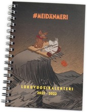 Koulukalenteri 2021-22 Muumi Meidän Meri Myrsky A5 (6416036226798)