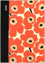 Kalenterikirja A5 2022 Marimekko Unikko Oranssi (6416036227061)