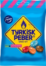 Fazer Tyrkisk Peber Hot & Sour 150G Pippurisia Salmiakkihedelmäkaramelleja (6416453028227)