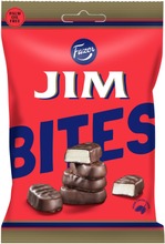 Fazer Jim Bites Tummaa Suklaata Hedelmänmakuisella Vaahtotäytteellä 94G (6416453035171)
