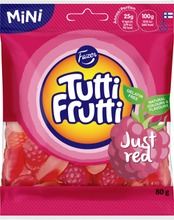 Tutti Frutti Just Red Karkkipussi 80G
