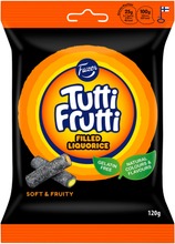 Fazer Tutti Frutti Filled Liquorice Karkkipussi 120 G (6416453061552)