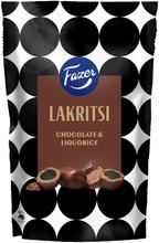 Fazer Lakritsi 140G Chocolate Liquorice, Maitosuklaalla Kuorrutettuja Lakritsipaloja (6416453061972)