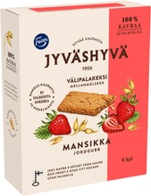 Fazer Jyväshyvä Mansikka Välipalakeksi 6X30g 180 G (6416453083721)