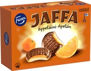 Fazer Jaffa Appelsiini 300G 24Kpl  Suklaalla Kuorrutettu Leivoskeksi, Jossa Appelsiininmakuista Täytettä