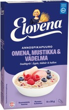Elovena 210G Omena-Mustikka-Vadelma Annospikapuuro (6416597814083)