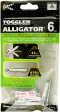Toggler Alligator Af6-5S Kiinnike Laipalla 6Mm Sovella 5Kpl + Ruuvit (6416781005402)