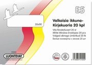 Luontevat Ikkunakirjekuoria E5 Valkoinen 20Kpl (6416965515550)
