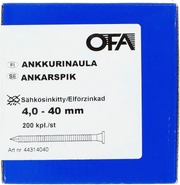Pintos Ankkurinaula 40X4,0mm Sähkösinkitty 200Kpl (6417064073019)