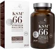 Harmonia Ksm66 Luomu Ashwagandha-Uutekapseli Ravintolisä 45G/120Kaps (6417187101422)