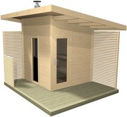 Harvia Solide Compact Pihasauna (6417659024532)