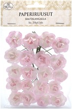 Primeco Paperiruusut Rautalangalla Vaaleanpunainen 20Kpl/Pss (6417715028252)