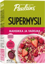 Paulúns Mansikka Ja Vadelma Supermysli 400G (6417801801004)