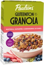 Paulúns Gluteeniton Mustikka-Raparperi-Kardemumma-Kaneli Granola Muromysli 350G (6417801801059)