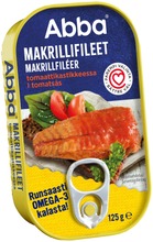 Abba Makrillifileet Tomaattikastikkeessa 125G (6417805460665)
