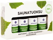 Emendo 4X10ml Saunatuoksut Eukalyptus, Koivu, Savusauna Ja Terva (6417892021008)