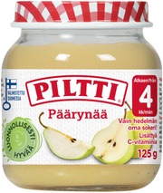 Piltti 125G Päärynää Hedelmäsose 4Kk (6417900844506)