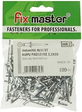 Fix Master Vetoniitti Alumiini Kupukanta 3,2X10 100Kpl (6417926296280)