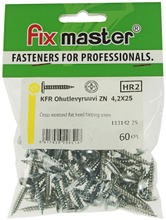 Fix Master Kfr Ohutlevyruuvi 4,2X25 Sinkitty 60Kpl (6417926296518)