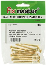 Fis Master Puuruuvi Linssikanta, Messinki Pz2 5,0X60 10Kpl (6417926296754)