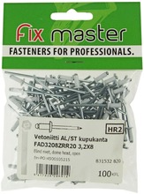 Fix Master Vetoniitti Alumiini Kupukanta 3,2X8 100Kpl (6417926296914)