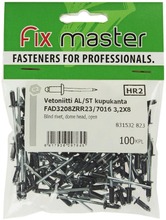 Fix Master Vetoniitti Alumiini 3,2X8 Tummanharmaa 100Kpl (6417926297645)