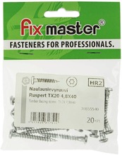 Fix Master Naulauslevyruuvi Ruspert-Pinnoitettu Torx20 4,8X40 20Kpl (6417926317510)