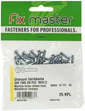 Fix Master Uraruuvi Lieriökanta Pz2 M4x12 Sinkitty 25Kpl (6417926520637)