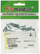 Fix Master Flygel Poraruuvi Ph2 4,2X25 Sinkitty 20Kpl (6417926521542)
