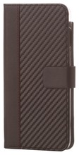 Wave Carbon Book Case, Apple Iphone 8 Plus / 7 Plus / 6S Plus / 6 Plus, Musta (6418312132724)